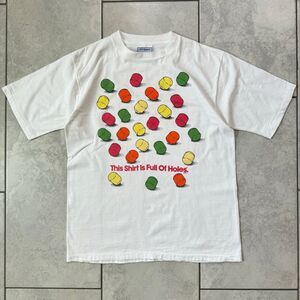 VINTAGE 1991 Lifesavers Candy Holes Promo Graphic T-shirt Mens Single Stitch